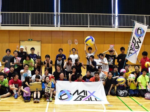 月に1度の球技大会の様子