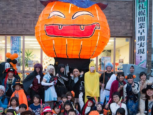 空き店舗を利用して行ったハロウィンイベントの様子
