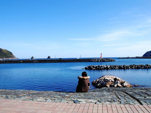 目の前に広がるきれいな海