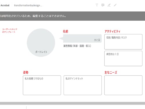 作成するペルソナテンプレート例