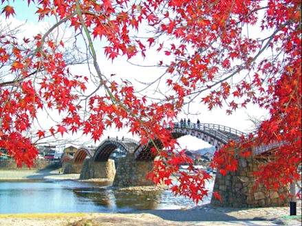 秋の風景（錦帯橋）