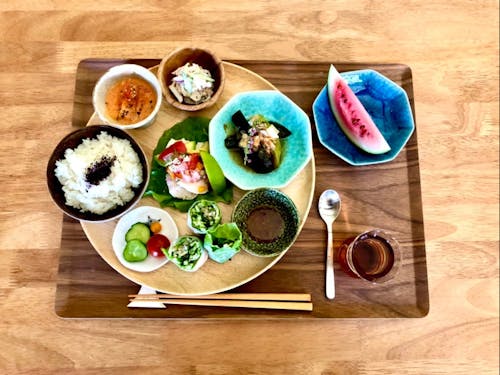 南砺市の無農薬野菜をふんだんに使用した日替りランチ デザート ドリンク付