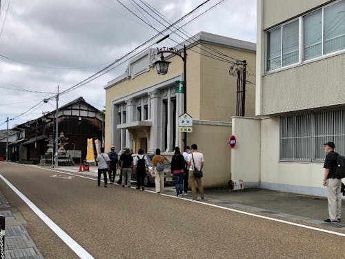 中山道 愛知川ふれあい本陣前 in愛荘町