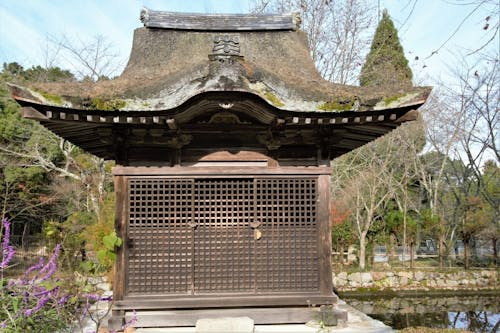 滋賀県湖南市にある長寿寺は、紅葉の名所として有名。