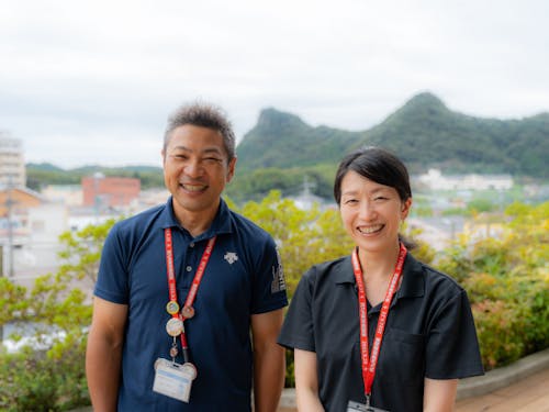 市役所の担当、犬走と松尾です。西九州新幹線開業のこの機会に、さらに武雄を元気にしてくれる仲間に出会えることを楽しみにしています。