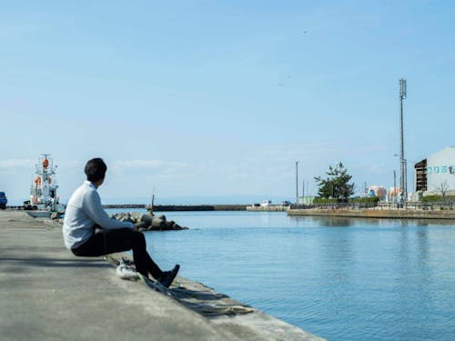 時には海を眺めながら