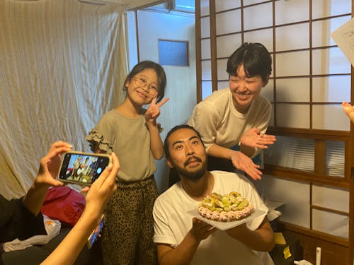 りんちゃんと娘の麻穂の誕生日会