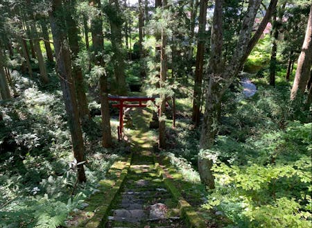 「Little Japan Echigo」近くの神社
