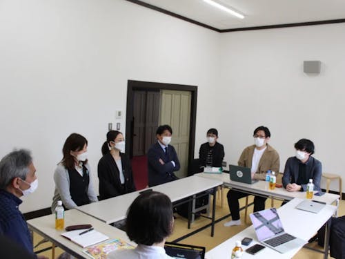 役場・NCL本部・町民の意見交換会の様子