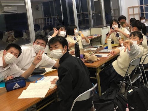 お鬼楽塾で勉強中