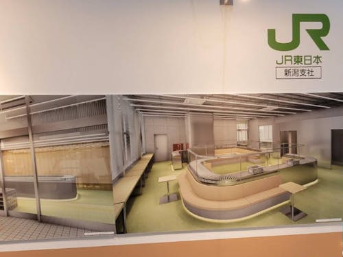 JR様とコラボしたシェアスペースが隣接するエキナカで勤務