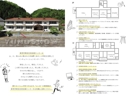 新見市移住交流支援センター(旧油野小学校を改修した施設)