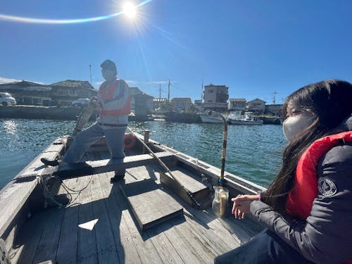 鶴江台と浜崎を結ぶ渡し舟「鶴江の渡し」