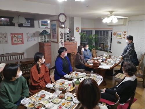 初日 先輩移住者と交流会♪