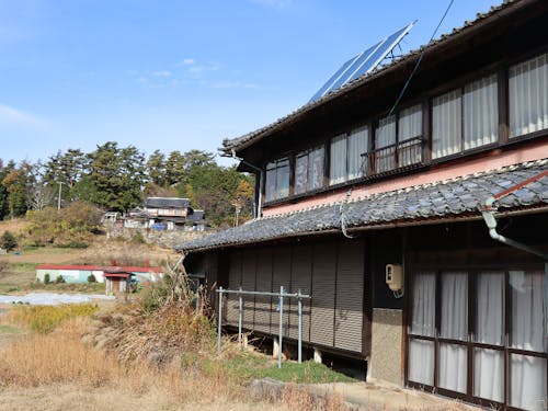 1軒目の物件 住宅の西側には田園風景が広がる