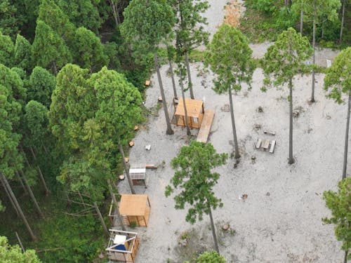 山の上にある深山林キャンプ場(約3,000㎡)