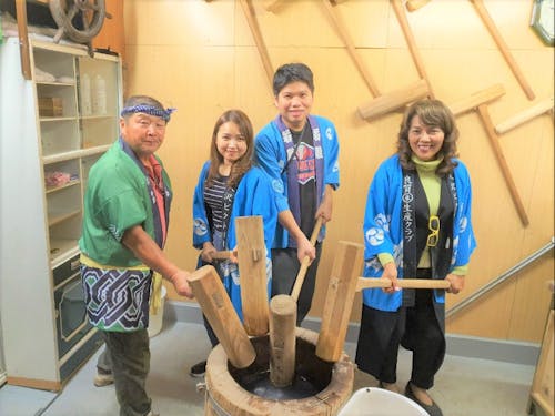 餅農家さんの家で実施予定の餅つき体験