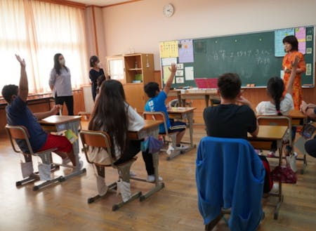 湖南市内にある日本語初期指導教室（さくら教室）