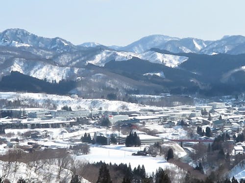 小国町中心部　冬