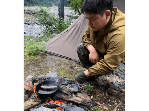 ジビエ大好き!ソロキャン大好き!の菅原さんです😊