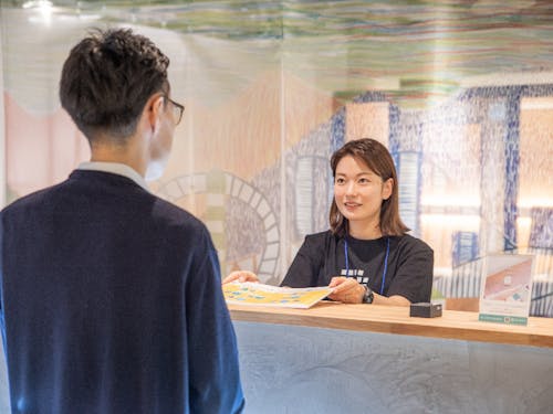 受付で要望に沿った利用プランをご紹介♪
