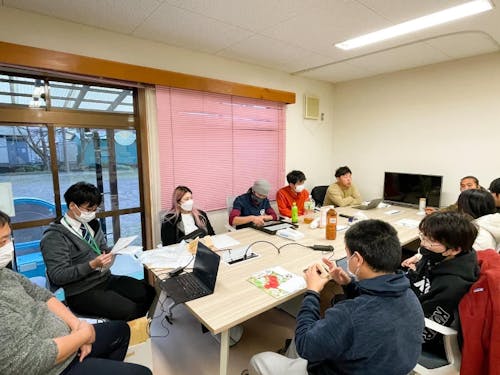 毎月の協力隊員定例会の様子