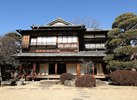 「遠山記念館」日興證券創業者・遠山元一氏の旧邸などが展示されています。2018年国重要文化財指定。