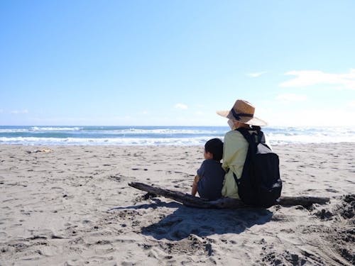 きれいな砂浜とうみがあるまちです。