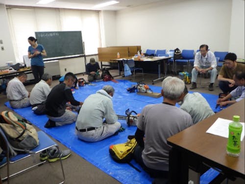 目立ての様子(座学)