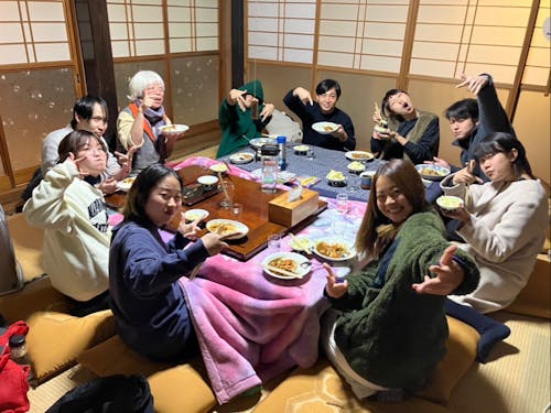 CASEメンバーとおてつたびメンバーと夜ご飯