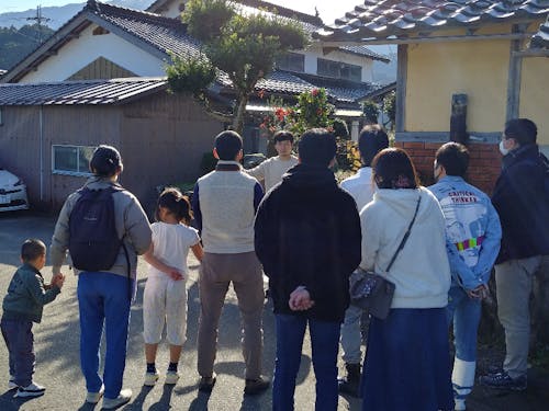 あさご暮らし体験会の定番、先輩移住者さんとの交流。直接話を聞くことで見えてくることがあります。