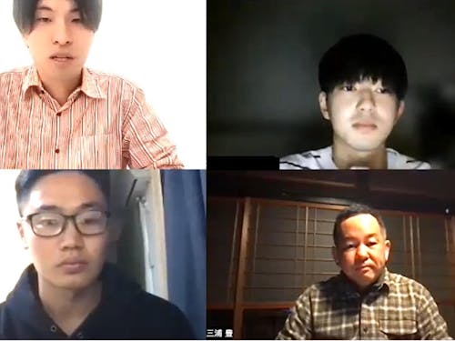 オンラインインタビュー風景