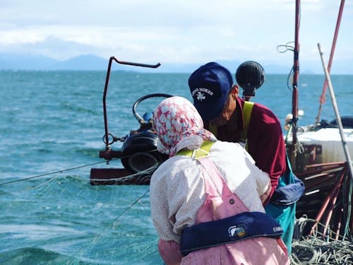 沖島の漁師さん