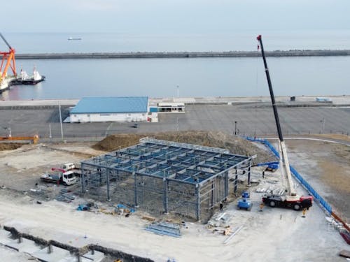 6月竣工に向けて現在建築中(2023.02)