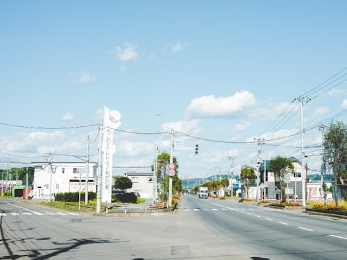 阿寒町の中心地のようす