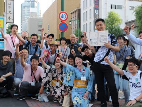 交流会のようす(R1.5月まちあるき)