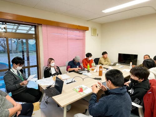 毎月の協力隊員定例会の様子