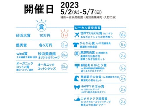 さまざまな賞があります。