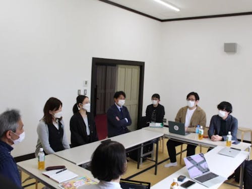 役場・NCL本部・町民の意見交換会の様子