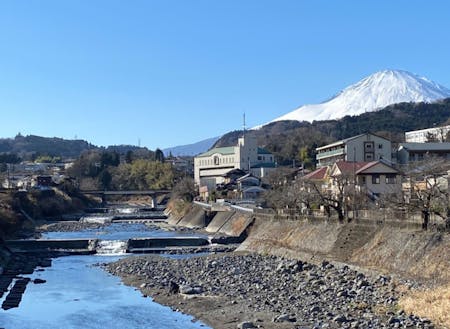 富士山の麓、近隣都市へのアクセスが良い小山町