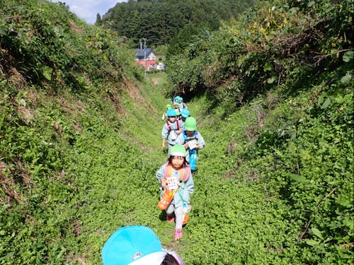 けもの道のようなところを散策したり・・・