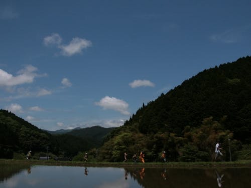 智頭町の自然の中での保育