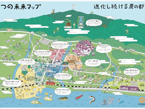 イツノマ企画・制作、都農町グランドデザイン(つの未来マップ)