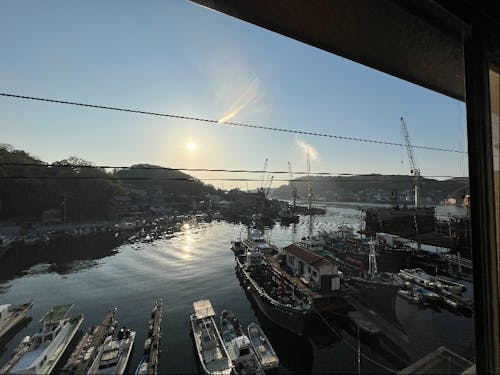 ある晴れた日の景色 太陽の熱が心地いい