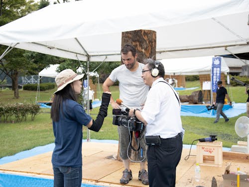 通訳ボランティアの様子