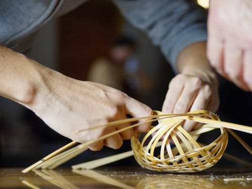 伝統工芸の竹細工体験