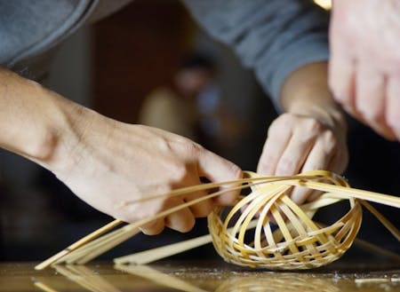 伝統工芸の竹細工体験