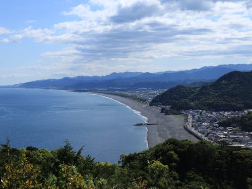 熊野古道から一望できる七里御浜