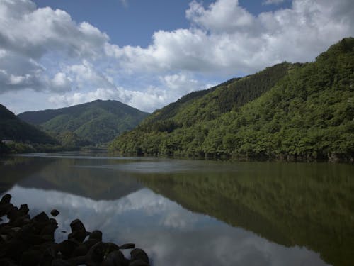 町を貫流する”江の川(ごうのかわ)”