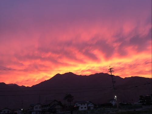 安曇野・・・夕暮れのひと時